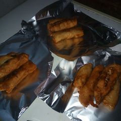 A picture of Vegetable spring rolls.