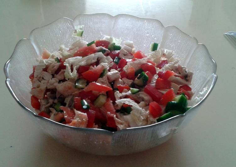 Step-by-Step Guide to Prepare Speedy Tori&#39;s Diet Salad with Chicken Breast