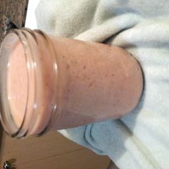A picture of Strawberry, mango, banana smoothie.