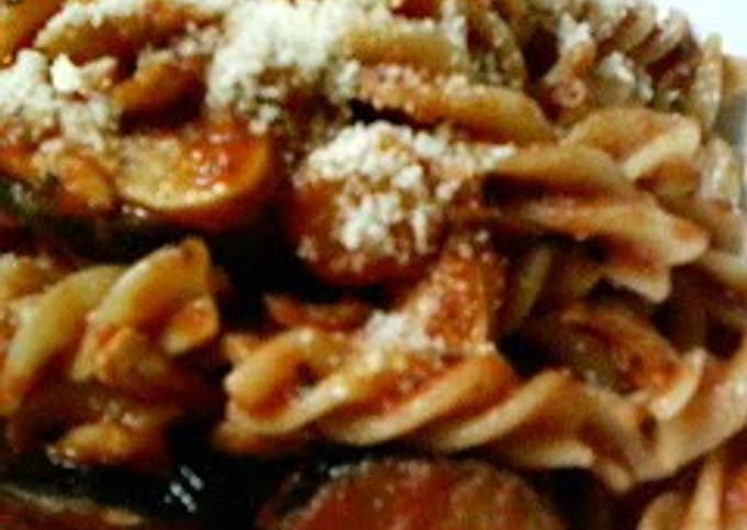Recipe of Any-night-of-the-week Chicken and Eggplant Tomato Sauce Pasta