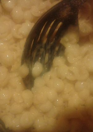 A picture of Three Cheese Mac-and-Cheese.