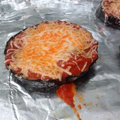 A picture of Grilled Eggplant Parmesan.