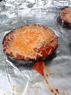 A picture of Grilled Eggplant Parmesan.