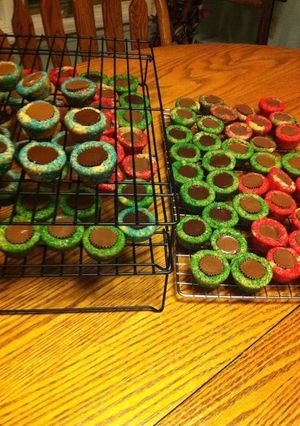 A picture of Peanut Butter Blossoms.