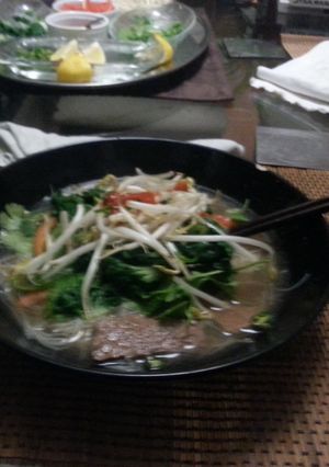 A picture of Authentic Vietnamese Beef Pho.