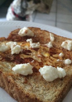 A picture of Frogs In A Pond: Egg In Toast.
