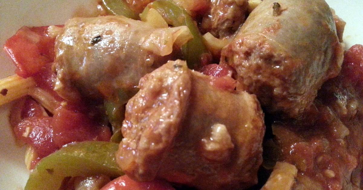 Sausage and Peppers - voted the BEST Recipe by AmsCookbook - Cookpad