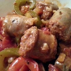 A picture of Sausage and Peppers - voted the BEST.