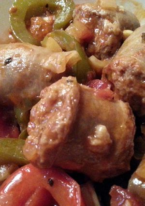 A picture of Sausage and Peppers - voted the BEST.