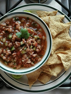 Una foto de Ceviche de soya