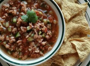 Una foto de Ceviche de soya