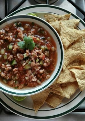 Una foto de Ceviche de soya