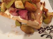 A picture of brie cheese tart