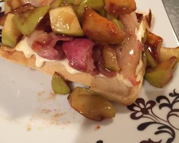 Update, Making Recipe Caramelized Apple Bacon And Brie Waffles Very Delicious