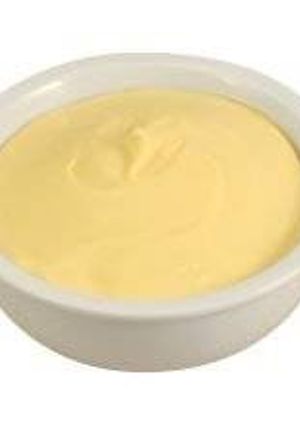 A picture of White Cheese sauce (Best sauce for Hamburger horseshoes).