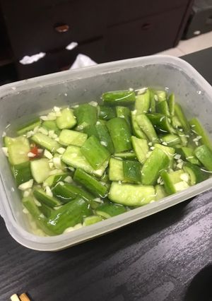 涼拌小黃瓜 的食譜成品照片