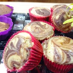 Marble muffins A picture of Marble muffins.
