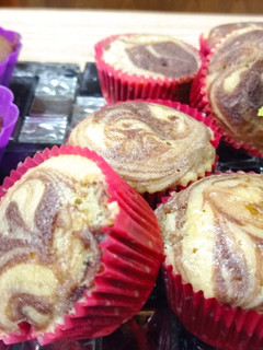 A picture of Marble muffins.