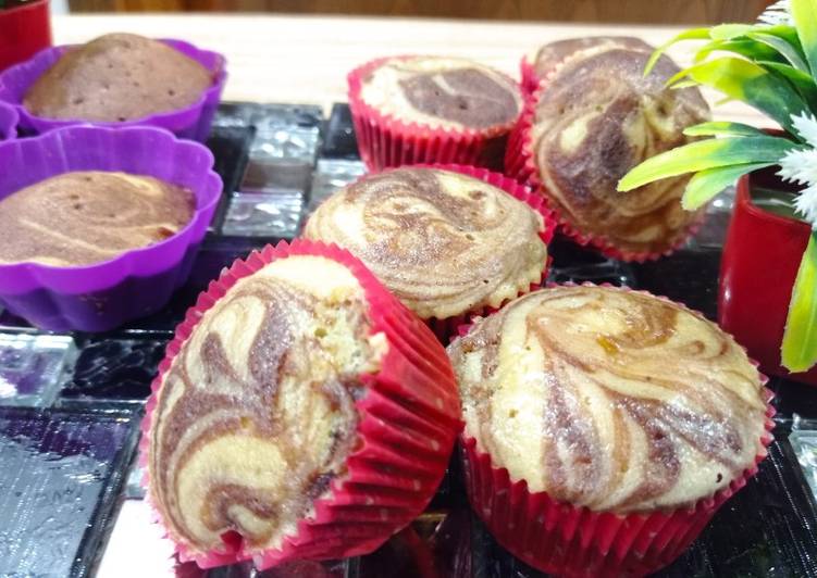 Step-by-Step Guide to Make Quick Marble muffins