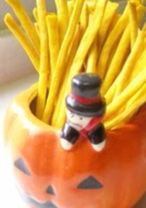 A picture of Happy Halloween! Kabocha Sticks.