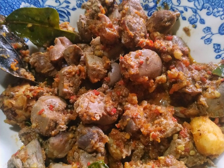 Cara Gampang Membuat Balado ati ampela, Lezat Sekali