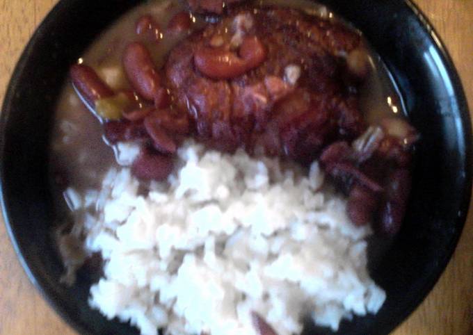 Steps to Make Perfect smilys redbeans n rice &amp; smoked sausage