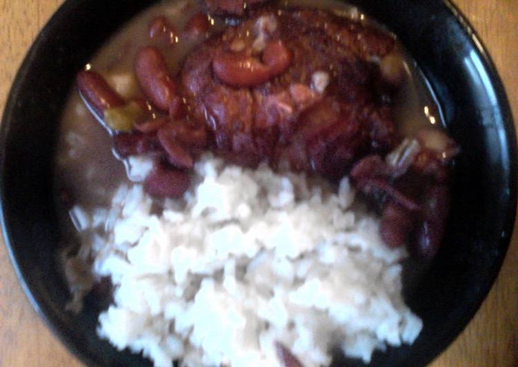 Recipe of Homemade smilys redbeans n rice &amp; smoked sausage