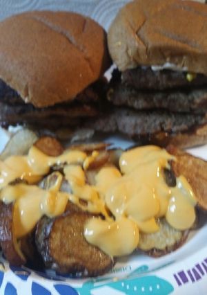 A picture of Cheesy Potatoes with a Triple.