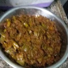 A picture of Green chilli pickle.