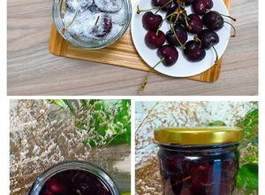 Hình của món Cherry ngâm đường - Cherry ngâm rượu.