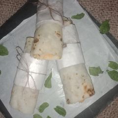 A picture of Akki dum aloo roll.