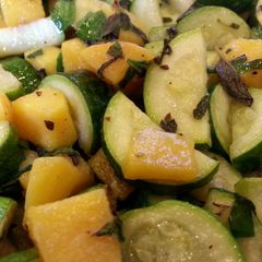 A picture of Zucchini w/ Peppers & Sage.