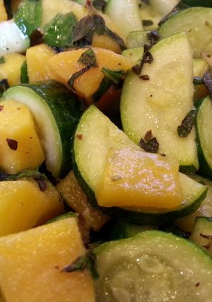 A picture of Zucchini w/ Peppers & Sage.