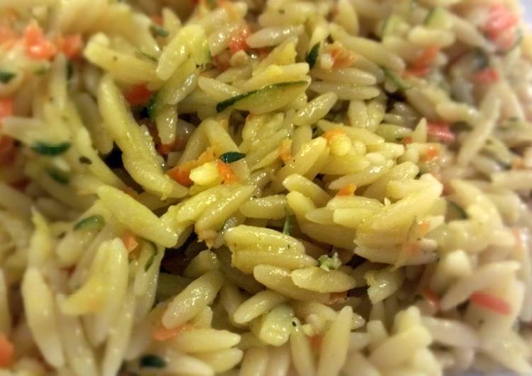 Simple Way to Prepare Perfect Lemon orzo primavera