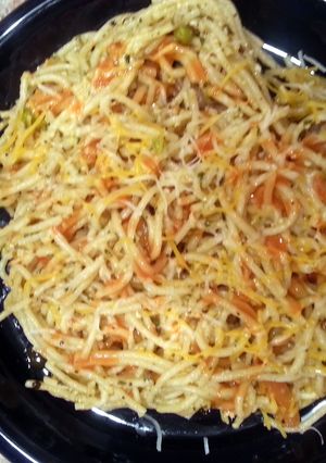 A picture of Garlicky Spaghetti.