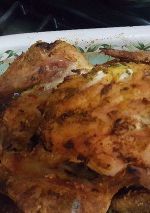 Una foto de Pollo horneado al curry