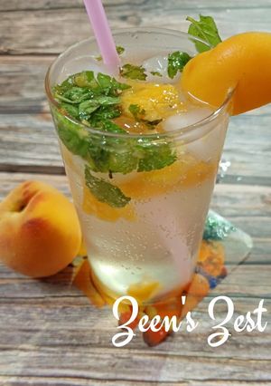 A picture of Peach Mint Mojito.