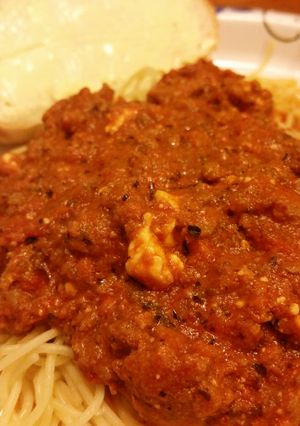 A picture of Christine's spaghetti.
