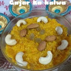 Microwave Gajar ka halwa A picture of Microwave Gajar ka halwa.