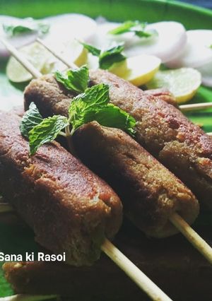 A picture of Seekh kabab.
