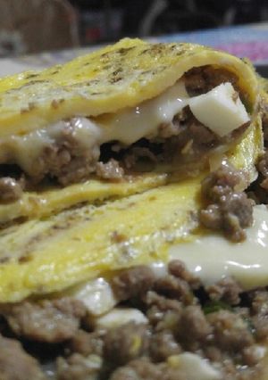 Una foto de Omelette de Carne