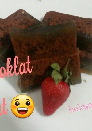 Foto resep Puding berlumut coklat