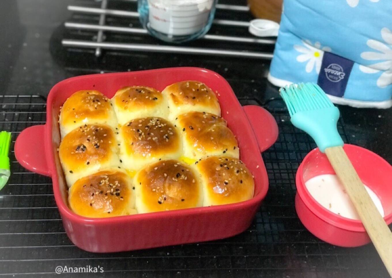 Eggless: Yoghurt/Curd Buns