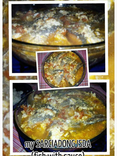A picture of AMIEs SARCIADONG ISDA(fish with egg sauce).