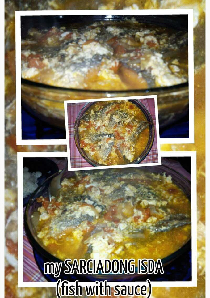 A picture of AMIEs SARCIADONG ISDA(fish with egg sauce).