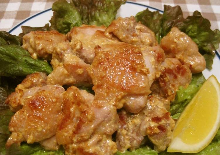 Simple Way to Make Quick Juicy Pan-Fried Chicken with Mayonnaise