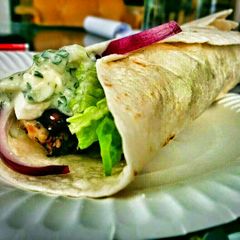 A picture of Easy Greek Chicken Wraps.