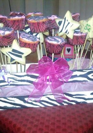A picture of Edible party center pieces.