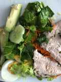 Verduras y pavita