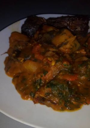A picture of Sweet potatoes porridge.